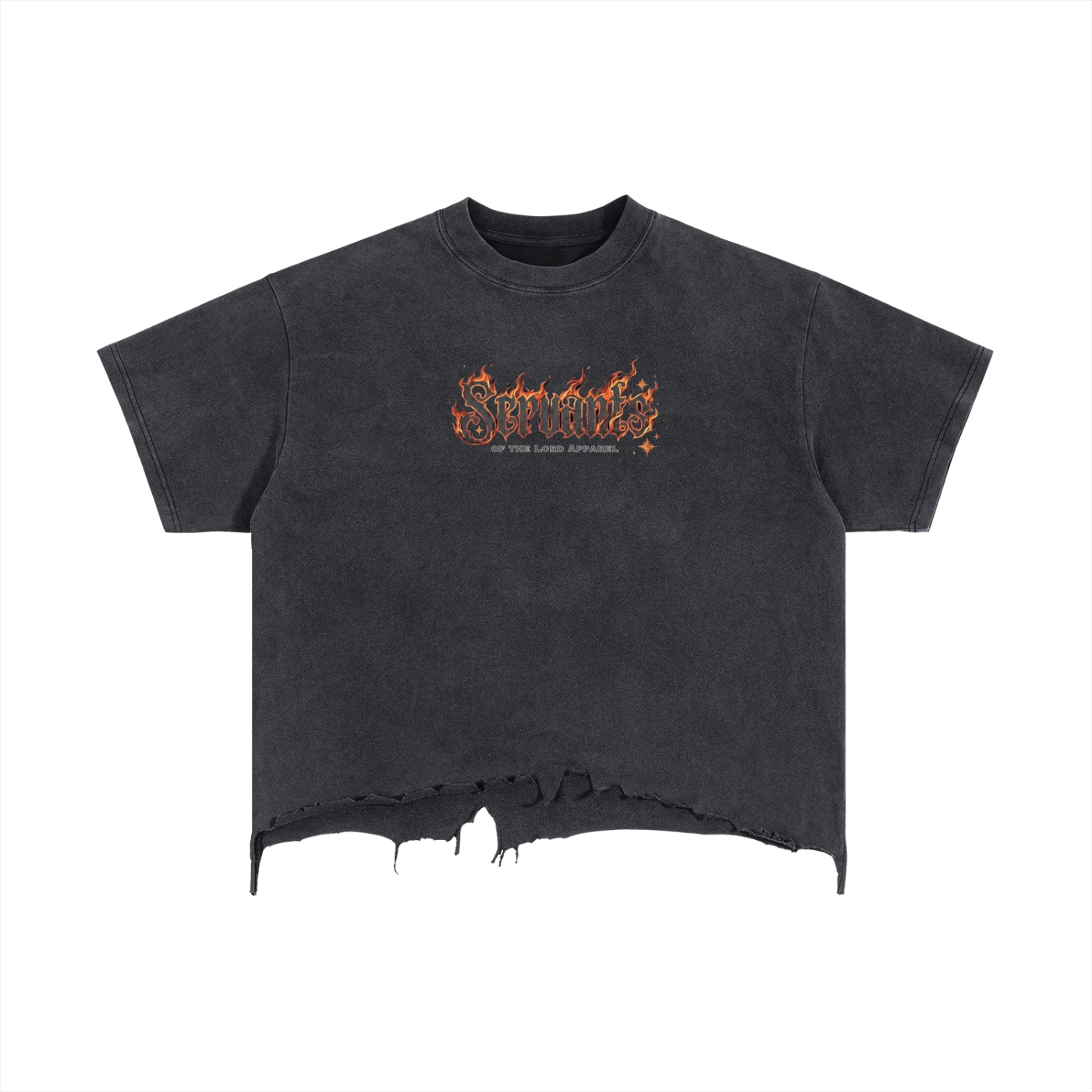 Ripped Servants on Fire Tee